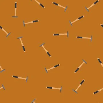Seamless pattern tool hammer cartoon vector Illustrazione stock