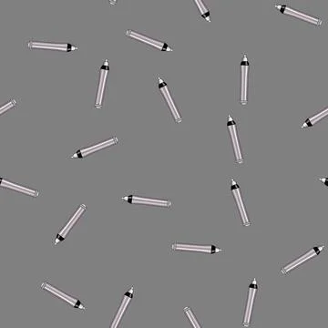 Seamless pattern tool interactive whiteboard pen cartoon vector Stock Illustration