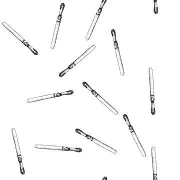 Seamless pattern tool letter opener sketch hand drawn 스톡 일러스트