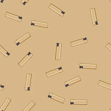 Seamless pattern tool lighter fire cartoon vector Stock Illustration