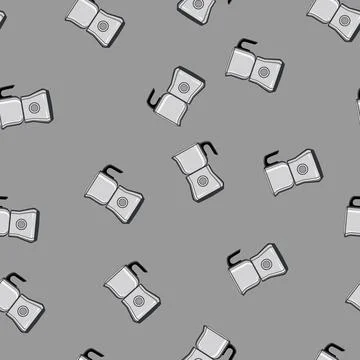 Seamless pattern tool milk frother cartoon vector Stock Illustration