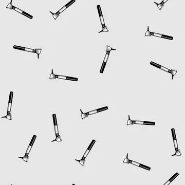 Seamless pattern tool otoscope cartoon vector Stock Illustration