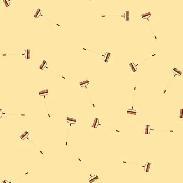 Seamless pattern tool rake cartoon vector Illustrazione stock