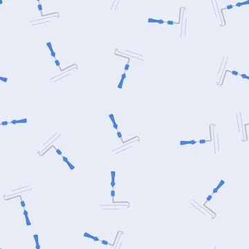 Seamless pattern tool roller paint cartoon vector イラスト素材