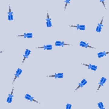 Seamless pattern tool screwdriver cartoon vector Stock Illustration