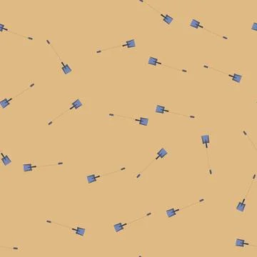Seamless pattern tool shovel cartoon vector 库存插图