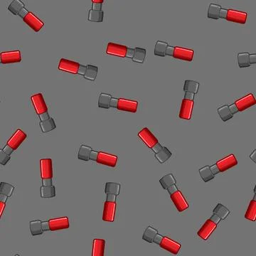 Seamless pattern tool stamp handle cartoon vector Illustration