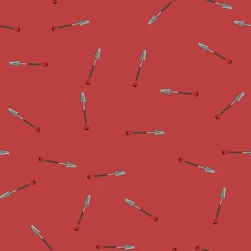 Seamless pattern tool tree planting shovel cartoon vector Illustrazione stock