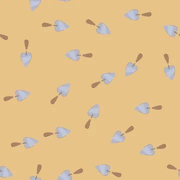 Seamless pattern tool trowel cartoon vector Stock Illustration