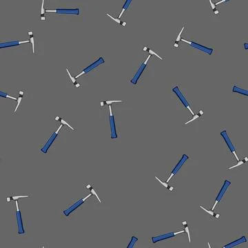 Seamless pattern tools masons hammer cartoon vector Stock Illustration