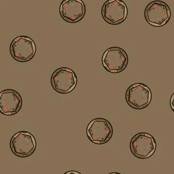 Seamless pattern tools rusty screw head cartoon vector Stock Illustration