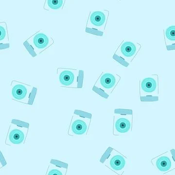 Seamless pattern tooth dental floss cartoon vector イラスト素材