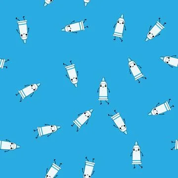 Seamless pattern toothbrush toothpaste character cartoon vector Illustrazione stock