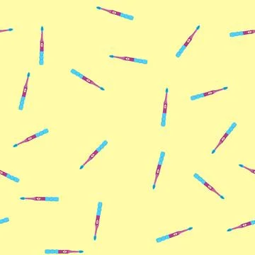 Seamless pattern toothpaste kid toothbrush cartoon vector Stockillustratie