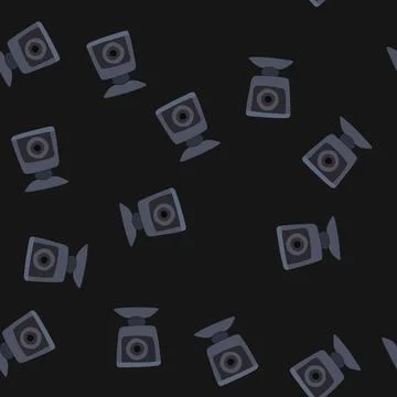 Seamless pattern top table camera cartoon vector Stock Illustration
