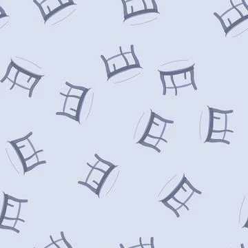 Seamless pattern top wood table cartoon vector イラスト素材
