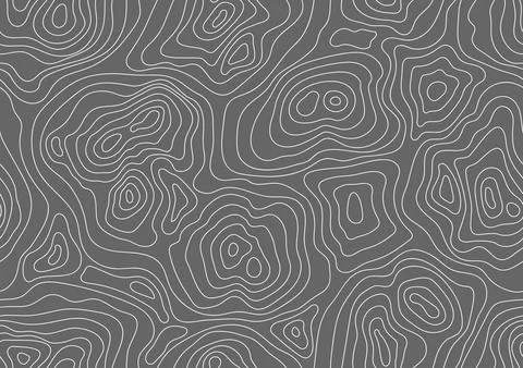 Seamless pattern topographic contour map. Landscape geodesy topography map... 스톡 일러스트