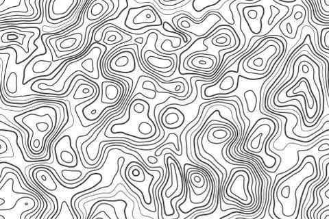 Seamless pattern topographic map background. 스톡 일러스트