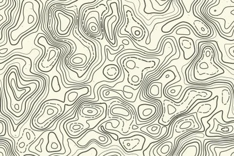 Seamless pattern topographic map background. Vector illustration Stock Illustration