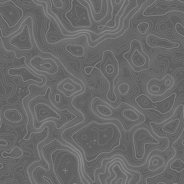 Seamless pattern. Topographic map background with space for copy Seamless 스톡 일러스트