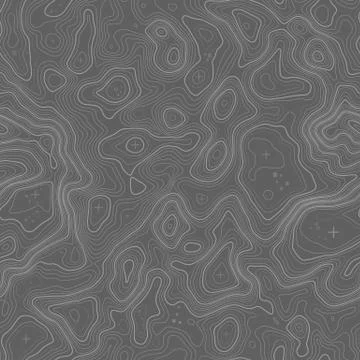 Seamless pattern. Topographic map background with space for copy Seamless Illustrazione stock
