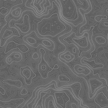 Seamless pattern. Topographic map background with space for copy Seamless Stock-Illustration