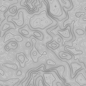 Seamless pattern. Topographic map background with space for copy Seamless Stock Illustration