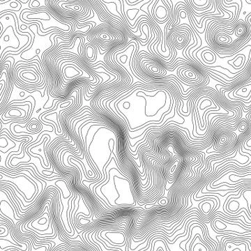 Seamless pattern. Topographic map background with space for copy Seamless Stock Illustration