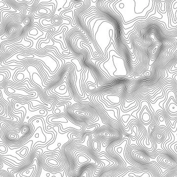 Seamless pattern. Topographic map background with space for copy Seamless Stock Illustration