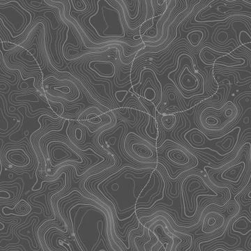 Seamless pattern. Topographic map background with space for copy Seamless Illustrazione stock