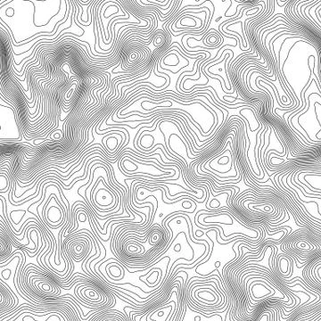 Seamless pattern. Topographic map background with space for copy Seamless Illustrazione stock