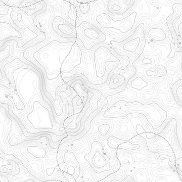 Seamless pattern. Topographic map background with space for copy Seamless Stock Illustration