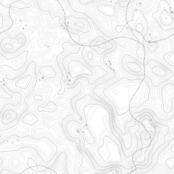 Seamless pattern. Topographic map background with space for copy Seamless Stock Illustration