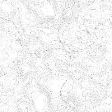 Seamless pattern. Topographic map background with space for copy Seamless Illustrazione stock