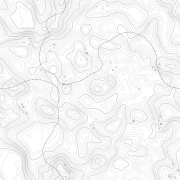 Seamless pattern. Topographic map background with space for copy Seamless Illustrazione stock