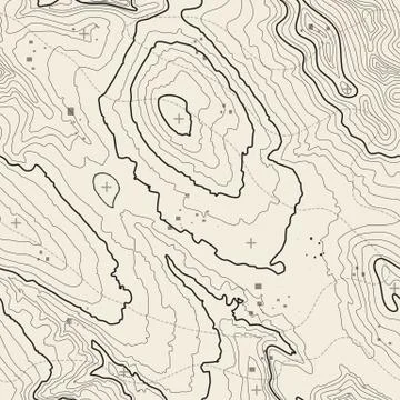Seamless pattern. Topographic map background with space for copy Seamless イラスト素材