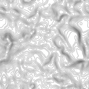 Seamless pattern. Topographic map background with space for copy Seamless イラスト素材