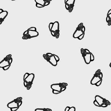 Seamless pattern torch headlamp flashlight cartoon vector Stock Illustration