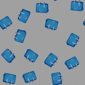 Seamless pattern tote beach bag cartoon vector Illustrazione stock