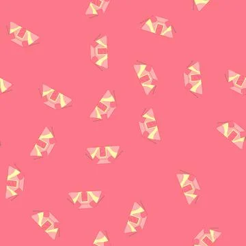 Seamless pattern tourist tent camp cartoon vector Stockillustratie