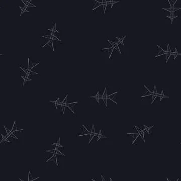 Seamless pattern tower electric pylon cartoon vector 库存插图