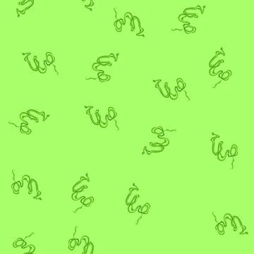 Seamless pattern toxic green gas cloud spreading as abstract vapor Stock Illustration