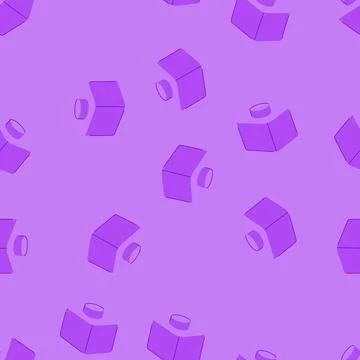 Seamless pattern toy building blocks cartoon vector Stock Illustration
