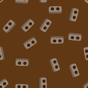 Seamless pattern toy cat house cartoon vector Illustrazione stock