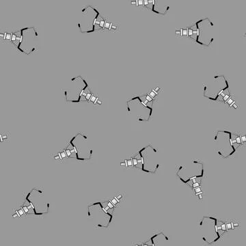 Seamless pattern toy claw machine cartoon vector Illustrazione stock
