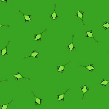 Seamless pattern toy kite sky cartoon vector イラスト素材