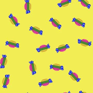 Seamless pattern toy pinata cartoon vector 스톡 일러스트