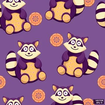 Seamless pattern of toys animals Stock Illustration