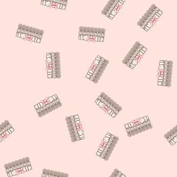 Seamless pattern tradition garter wedding cartoon vector Stock Illustration