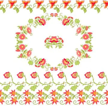 Seamless pattern Tradition mughal motif Illustrazione stock